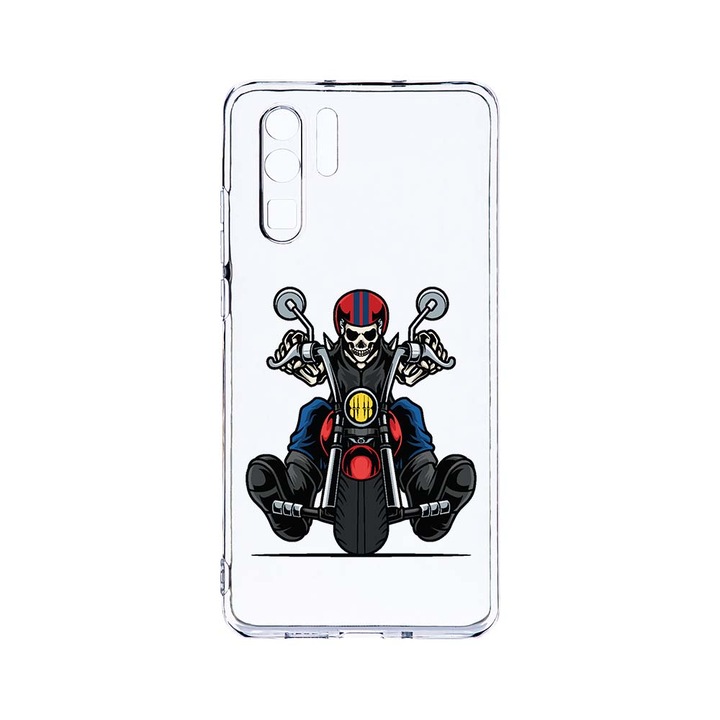 Силиконов калъф BestCase за Huawei P30 Pro, Biker, Camera Protection, Clear Silicon 2.0MM, T 822