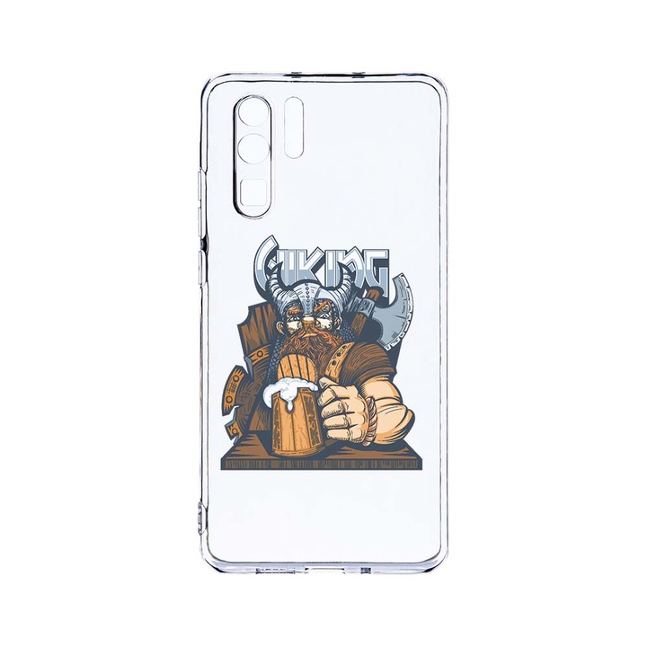 Силиконов калъф BestCase за Huawei P30 Pro, Viking, Camera Protection, Clear Silicon 2.0MM, T 809