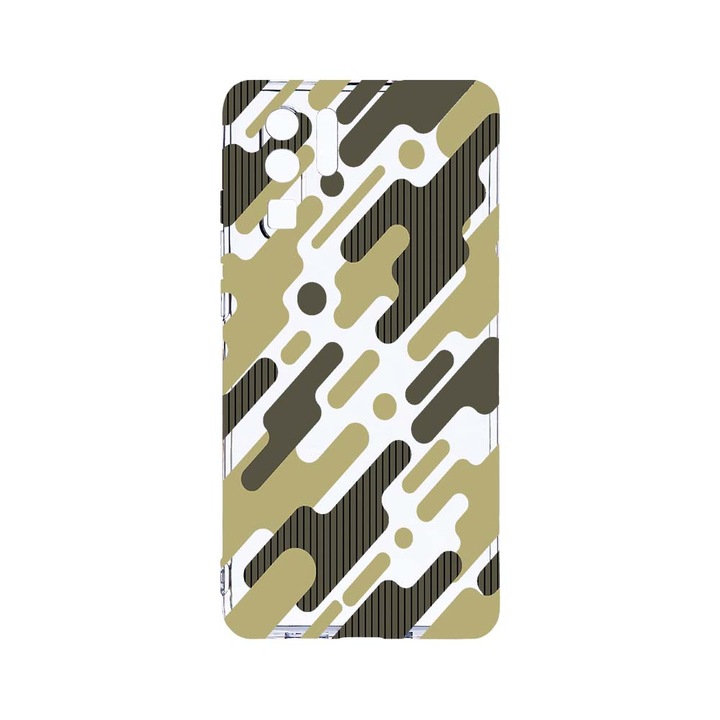 Силиконов калъф BestCase за Huawei P30 Pro, Green Camouflage, Camera Protection, Clear Silicon 2.0MM, T 811