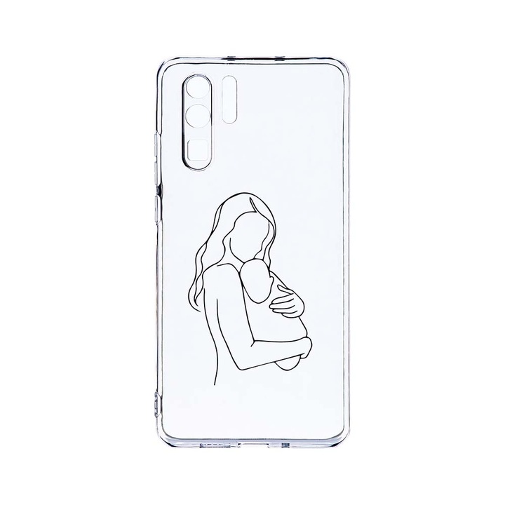 Силиконов калъф BestCase за Huawei P30 Pro, Mother Love, Camera Protection, Clear Silicon 2.0MM, T 747