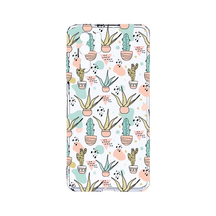 Силиконов калъф BestCase за Huawei P30 Pro, Cactus, Camera Protection, Clear Silicon 2.0MM, T 774