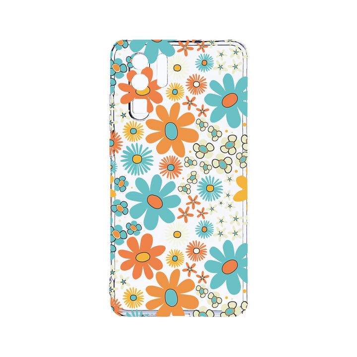 Силиконов калъф BestCase за Huawei P30 Pro, Spring Flowers, Camera Protection, Clear Silicon 2.0MM, T 967