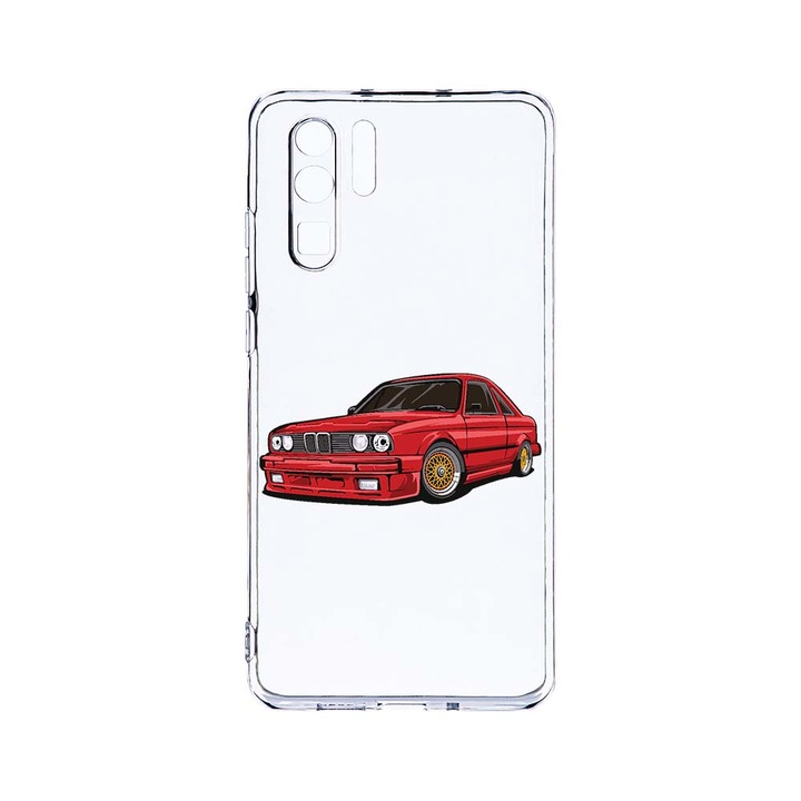 Силиконов калъф BestCase за Huawei P30 Pro, Classic Car, Camera Protection, Clear Silicon 2.0MM, T 829