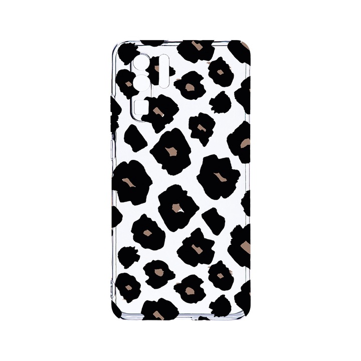 Силиконов калъф BestCase за Huawei P30 Pro, Leopard Pattern, Camera Protection, Clear Silicon 2.0MM, T 1037