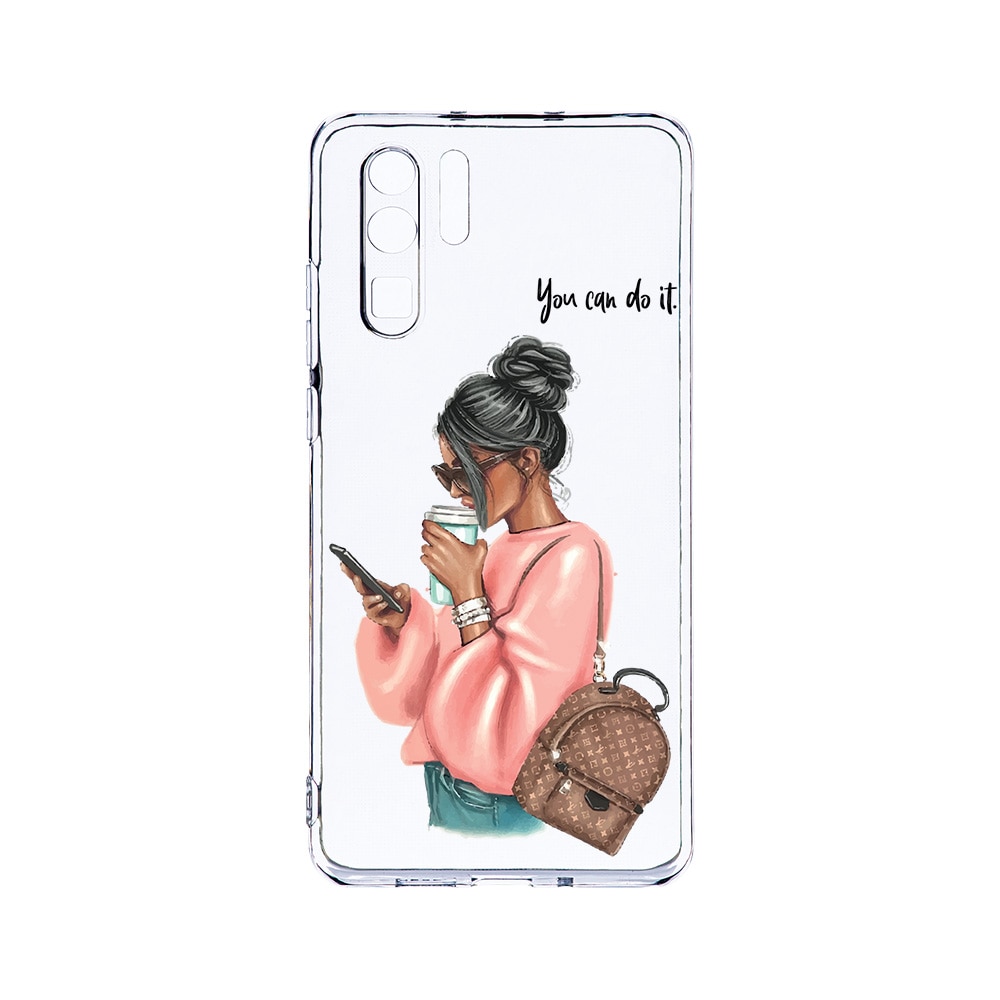 Husa BestCase® Clear Silicon 2MM, Compatibila Cu Huawei P30 Pro, Shopping Girl, Antisoc, Protectie Camera, Margini ridicate pentru protectia ecranului, T 962