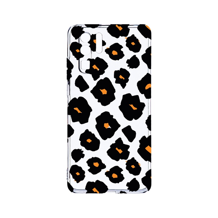 Силиконов калъф BestCase за Huawei P30 Pro, Original Leopard Pattern, Camera Protection, Clear Silicon 2.0MM, T 1038