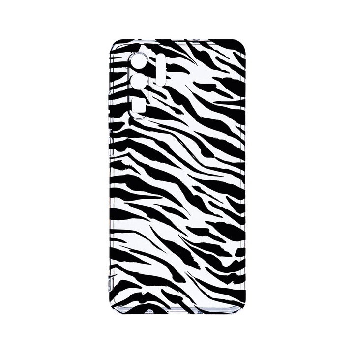 Силиконов калъф BestCase за Huawei P30 Pro, Tiger Pattern, Camera Protection, Clear Silicon 2.0MM, T 1058