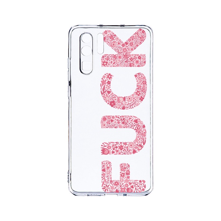 Силиконов калъф BestCase за Huawei P30 Pro, FCK, Camera Protection, Clear Silicon 2.0MM, T 1019