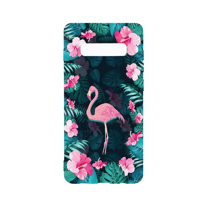 Силиконов калъф BestCase за Samsung Galaxy S10 Plus, Flamingo, Camera Protection, Clear Silicon 2.0MM, T 247
