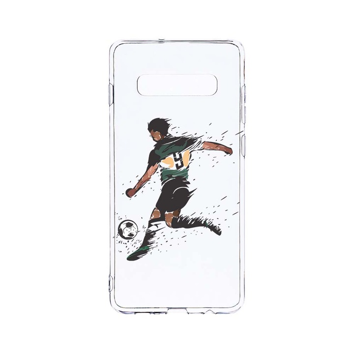Силиконов калъф BestCase за Samsung Galaxy S10 Plus, Football, Camera Protection, Clear Silicon 2.0MM, T 782