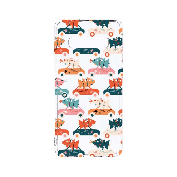 Силиконов калъф BestCase за Samsung Galaxy S10 Plus, Christmas Season, Camera Protection, Clear Silicon 2.0MM, T 874