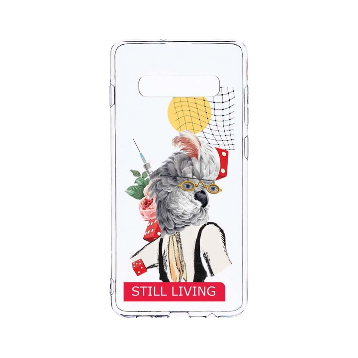 Силиконов калъф BestCase за Samsung Galaxy S10 Plus, Still Living, Camera Protection, Clear Silicon 2.0MM, T 916