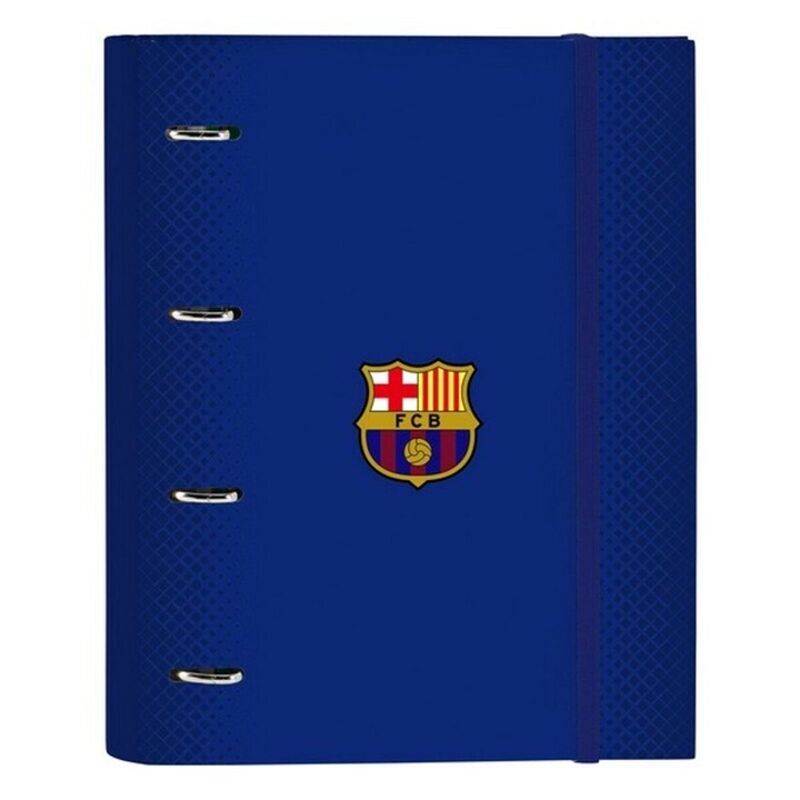 Mapa cu elastic, F.C. Barcelona, 27x32x3.5cm, Albastru