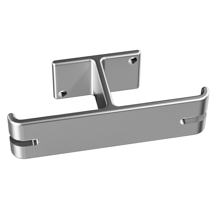 PadForce® Double Hanger fém tartó dupla kampós típus fejhallgatóhoz, asztali markolat ragasztóval vagy csavarokkal - ezüst