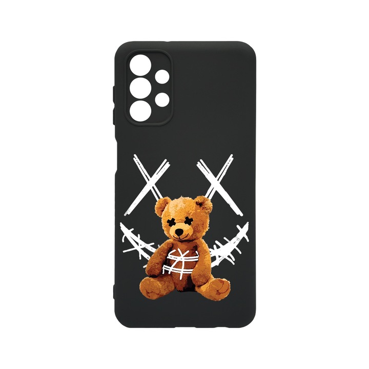 Husa BestCase® Premium Liquid Silicon, Compatibila Cu Samsung Galaxy A23, Teddy Bear Smile, SLIM 1.2MM, Microfibra in interior, Antisoc, Rezistent la socuri, Protectie Camera, PB 982