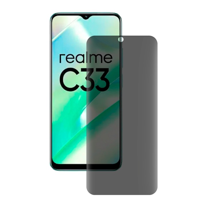 SILKASE matt adatvédő fólia Realme C33-hoz, képernyővédő, szilikon