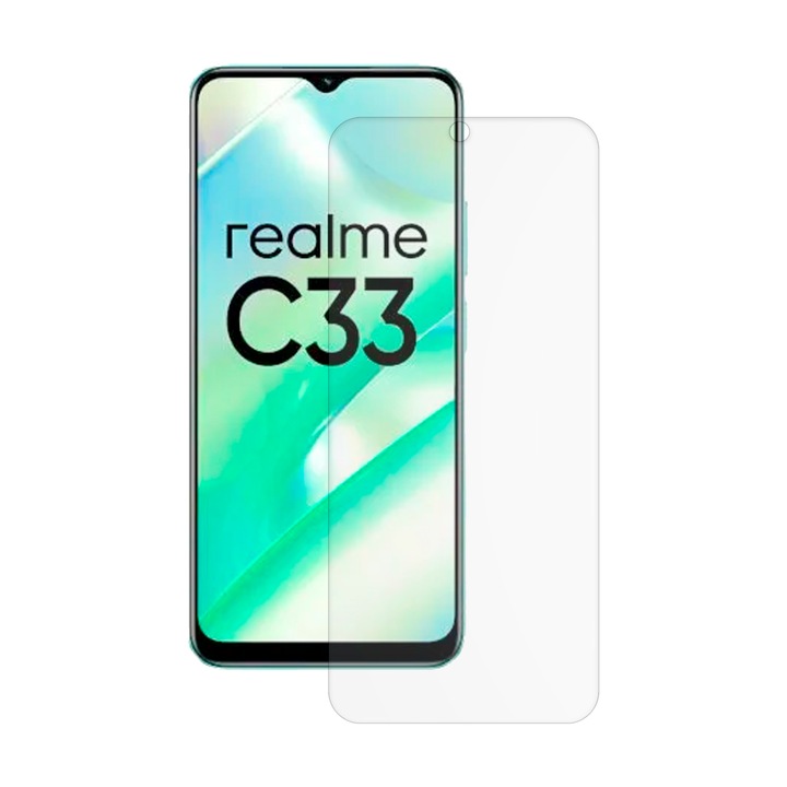 SILKASE matt fólia Realme C33-hoz, képernyővédő, szilikon