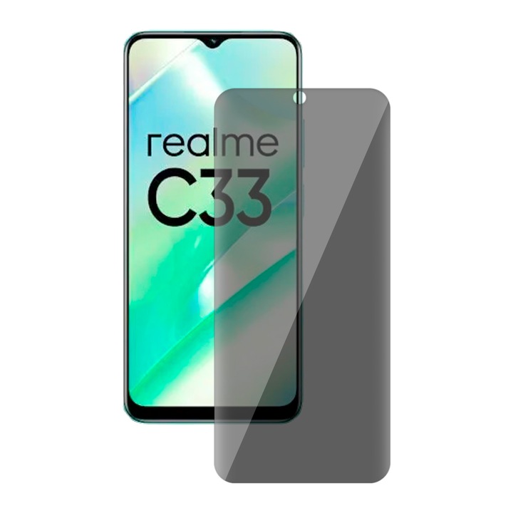 SILKASE adatvédelmi fólia Realme C33-hoz, képernyővédő, szilikon
