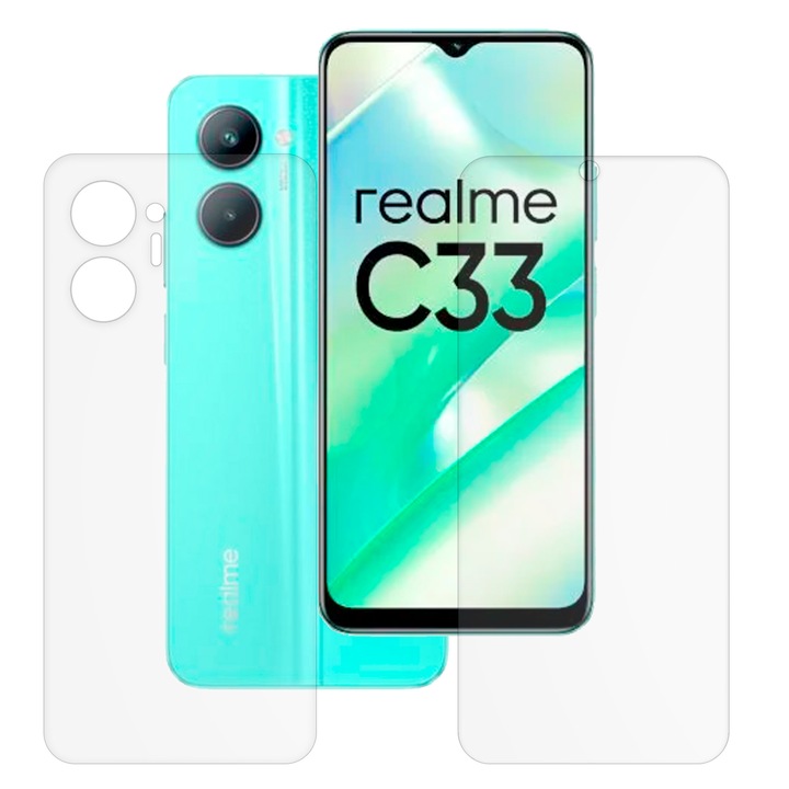 Set 2 folii mate SILKASE pentru Realme C33, protectie telefon, silicon