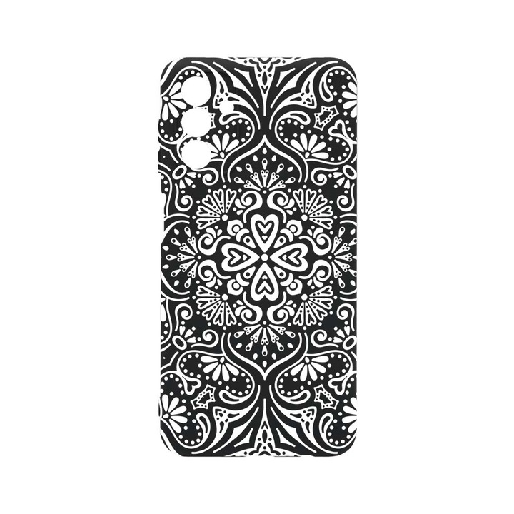 Husa BestCase® Premium Liquid Silicon, Compatibila Cu Samsung Galaxy A34 5G, Mandala, SLIM 1.2MM, Microfibra in interior, Antisoc, Rezistent la socuri, Protectie Camera, PB 75