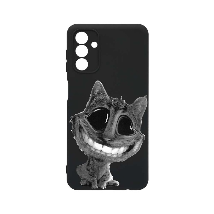 Husa BestCase® Premium Liquid Silicon, Compatibila Cu Samsung Galaxy A54 5G, Crazy Cat, SLIM 1.2MM, Microfibra in interior, Antisoc, Rezistent la socuri, Protectie Camera, PB 20