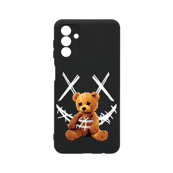 Husa BestCase® Premium Liquid Silicon, Compatibila Cu Samsung Galaxy A35, Teddy Bear Smile, SLIM, Microfibra in interior, Antisoc, Protectie Camera, Margini ridicate pentru protectia ecranului, PB 982