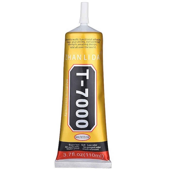 Zhanlida T-7000 folyékony ragasztó, 110 ml, fekete