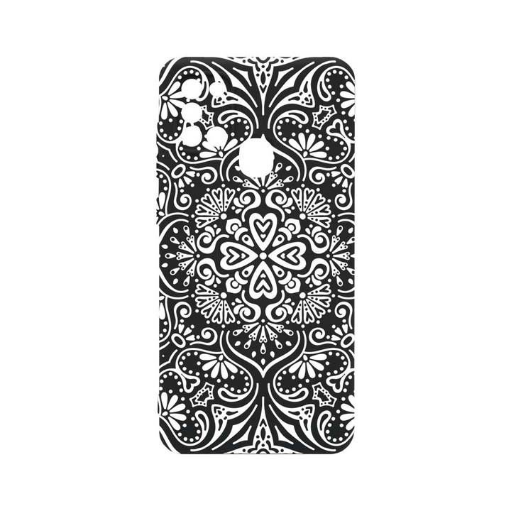 Husa BestCase® Premium Liquid Silicon, Compatibila Cu Samsung Galaxy A21s, Mandala, SLIM 1.2MM, Microfibra in interior, Antisoc, Rezistent la socuri, Protectie Camera, PB 75