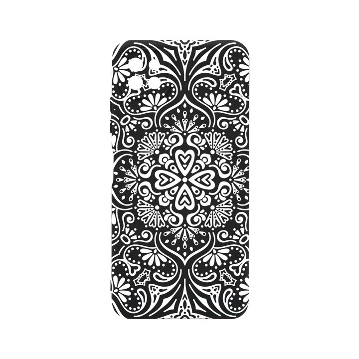 Husa BestCase® Premium Liquid Silicon, Compatibila Cu Samsung Galaxy A22 5G, Mandala, SLIM 1.2MM, Microfibra in interior, Antisoc, Rezistent la socuri, Protectie Camera, PB 75