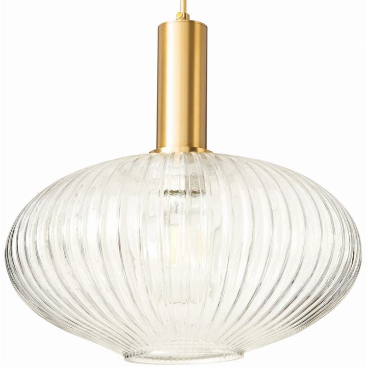 Pendul, Ledigo, Sticla, E27, Auriu