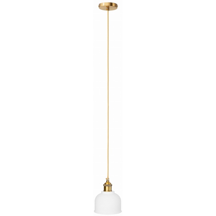 Lampa suspendata, Ledigo, Metal, E27, Alb