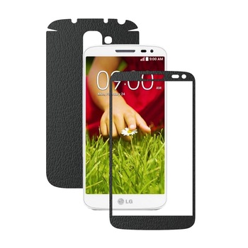 Folie de protectie Carbon Skinz, Husa de tip Skin Adeziv pentru Carcasa, Piele Neagra dedicata LG G2 Mini Folie de protectie Carbon Skinz, Husa de tip Skin Adeziv pentru Carcasa, Piele Neagra dedicata LG G2 Mini