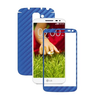 Folie de protectie Carbon Skinz, Husa de tip Skin Adeziv pentru Carcasa, Carbon Albastru dedicata LG G2 Mini Folie de protectie Carbon Skinz, Husa de tip Skin Adeziv pentru Carcasa, Carbon Albastru dedicata LG G2 Mini