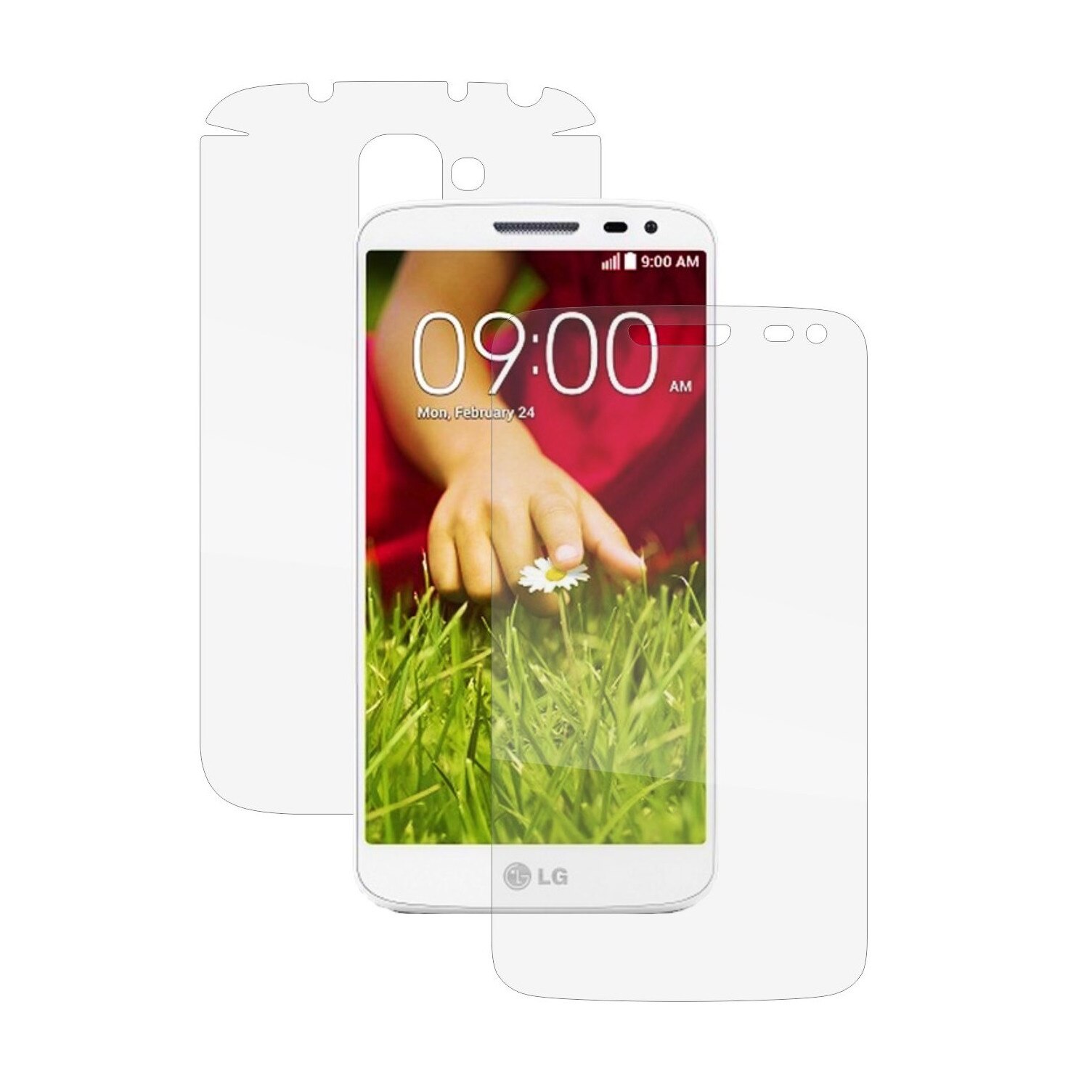 Folie Protectie Full Body Invisible Skinz Ultra-Clear AutoRegeneranta, Husa Transparenta de tip Skin Adeziv pentru Carcasa si Ecran, dedicata LG G2 Mini