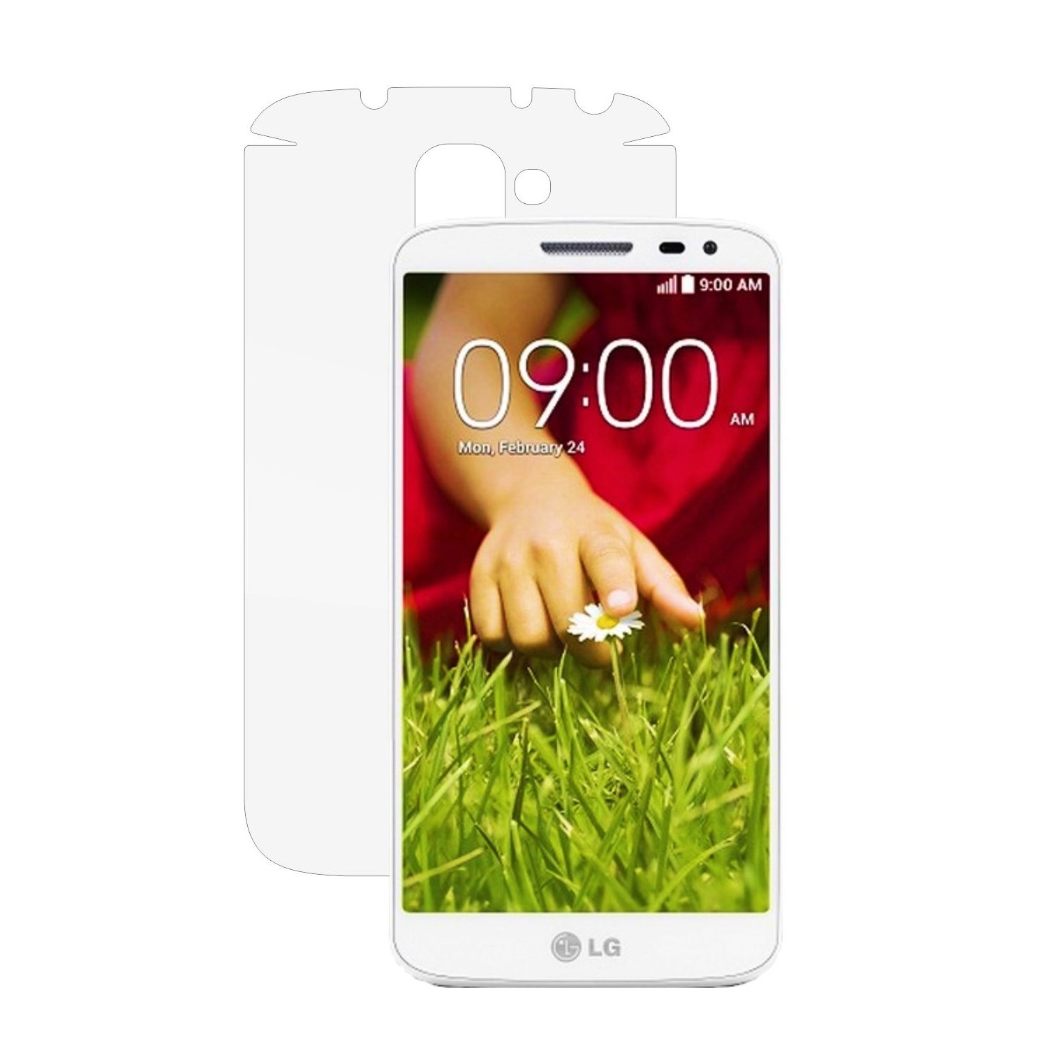 Folie Protectie Invisible Skinz Ultra-Clear HD, Husa Transparenta de tip Skin Adeziv pentru Carcasa si Laterale, dedicata LG G2 Mini