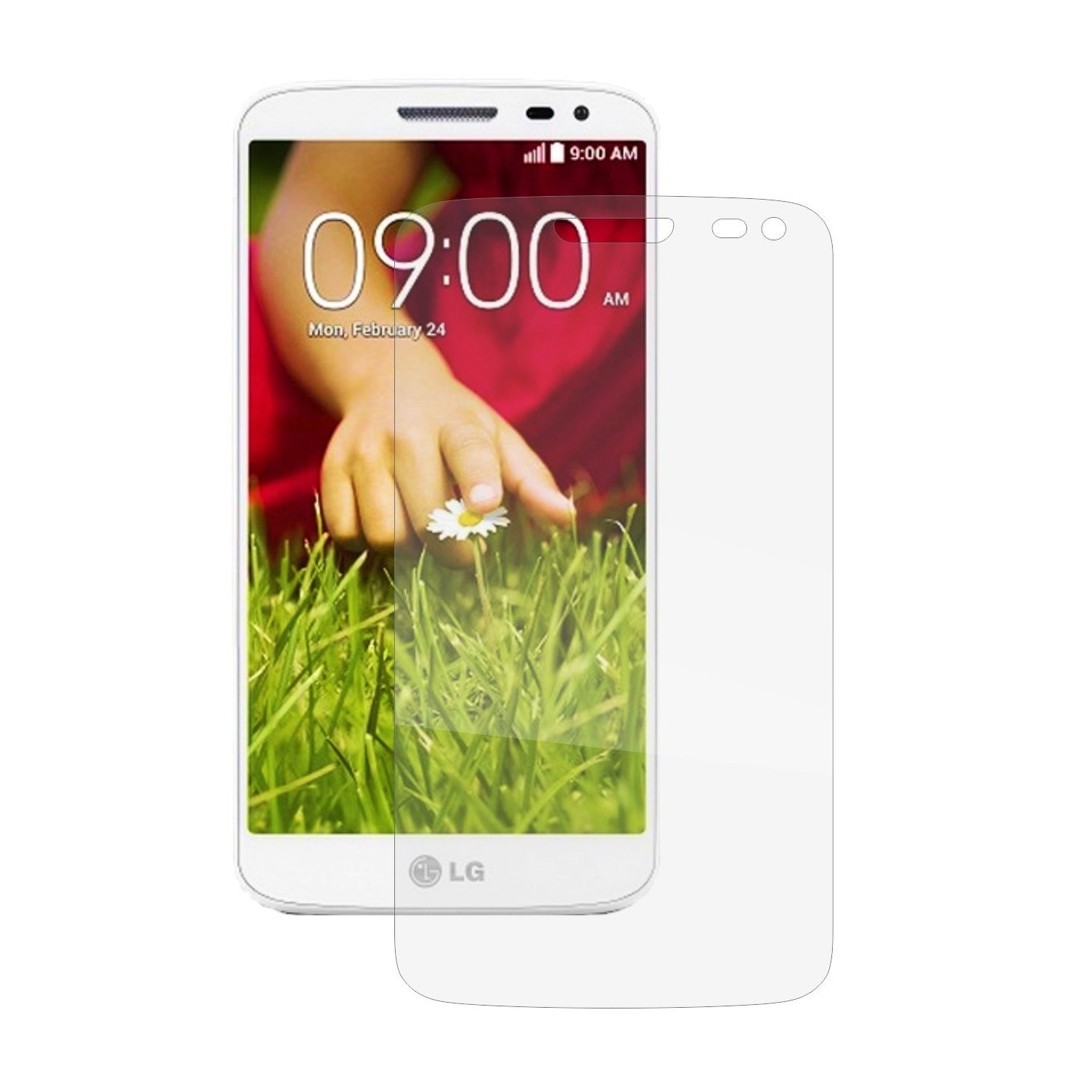 Set 2 Folii Protectie Ecran, Acoperire Totala, Adezive si Foarte Flexibile, Invisible Skinz Ultra-Clear HD pentru LG G2 Mini