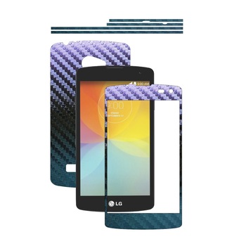 Folie de protectie Carbon Skinz, Husa de tip Skin Adeziv pentru Carcasa, Carbon Cameleon dedicata LG F60 Folie de protectie Carbon Skinz, Husa de tip Skin Adeziv pentru Carcasa, Carbon Cameleon dedicata LG F60