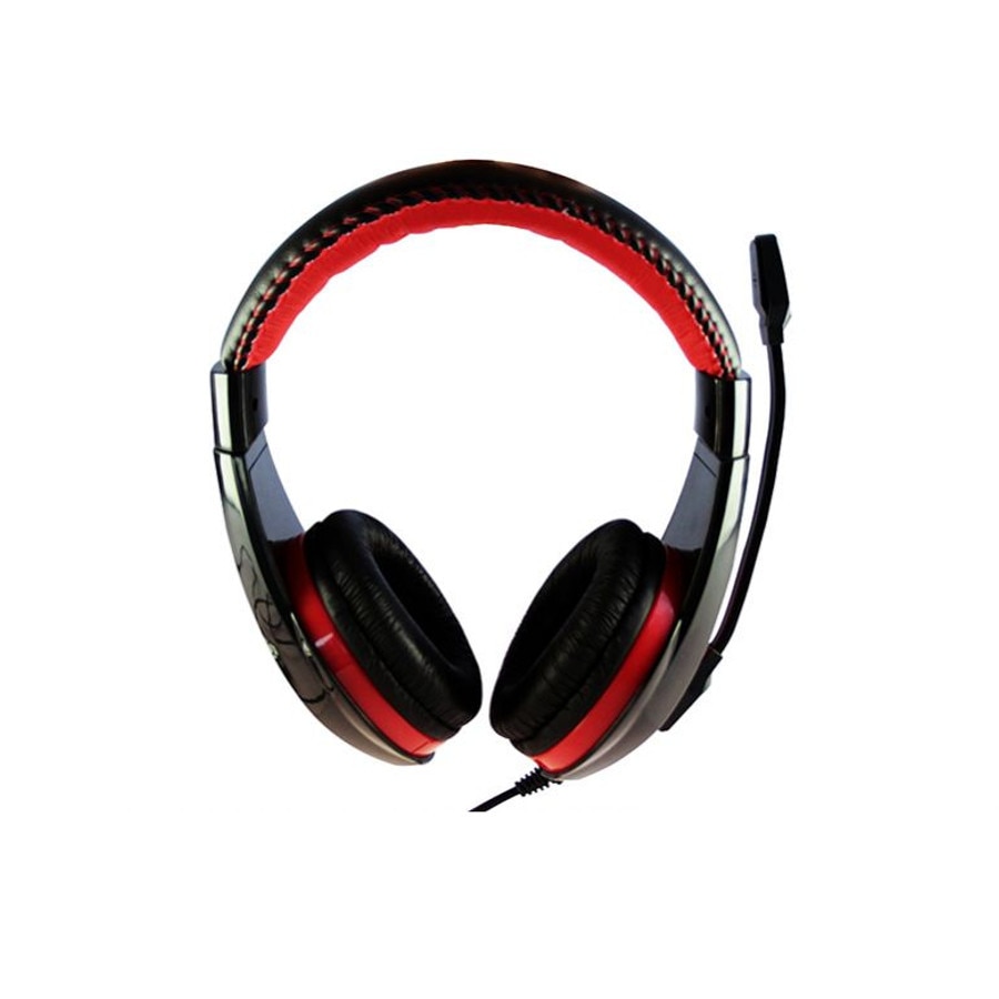 Casti gaming USB Media-Tech Nemesis MT3574, negru-rosu