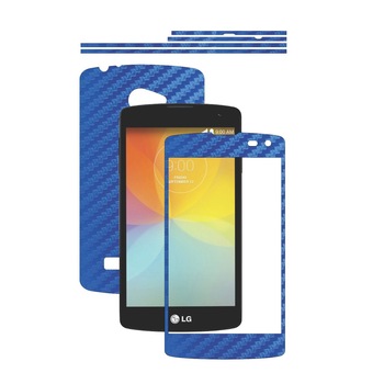 Folie de protectie Carbon Skinz, Husa de tip Skin Adeziv pentru Carcasa, Carbon Albastru dedicata LG F60 Folie de protectie Carbon Skinz, Husa de tip Skin Adeziv pentru Carcasa, Carbon Albastru dedicata LG F60