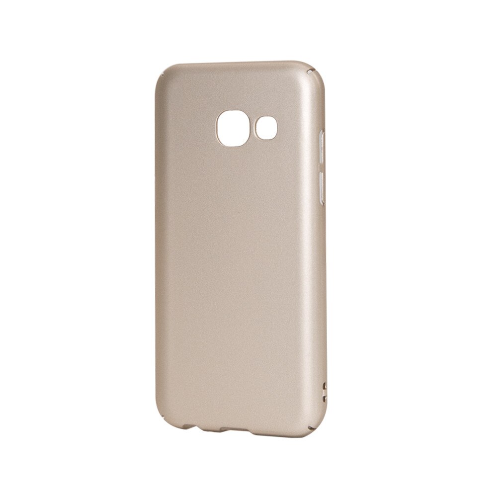 Carcasa de protectie Lemontti Hard Rubber Slim pentru Samsung Galaxy A3 (2017), Gold