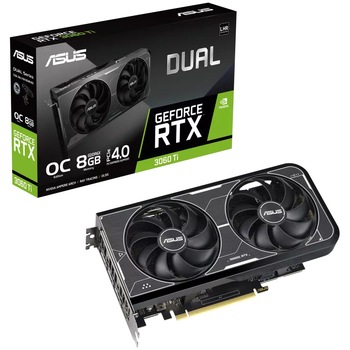 Placa video ASUS GeForce RTX 3060 Ti DUAL OC, 8GB GDDR6X, 256-bit