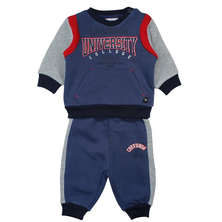 Trening copii Chevignon rosu, Gri albastrui