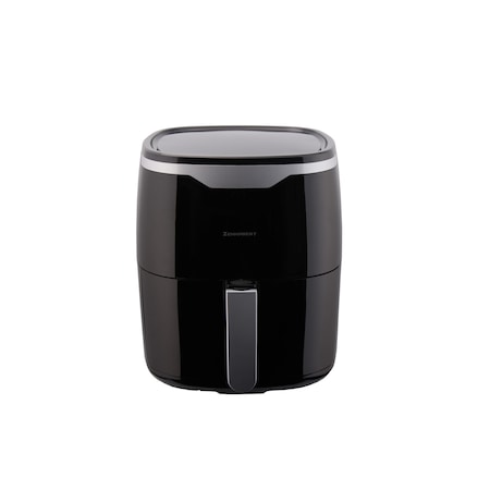 Friteuza cu aer cald Zenkabeat Air Fryer Smart Heating, 1400W, 8 programe gatire, capacitate 4.5L, temperatura ajustabila 80-200°C, timer 60 minute, pot detasabil, display digital, Negru