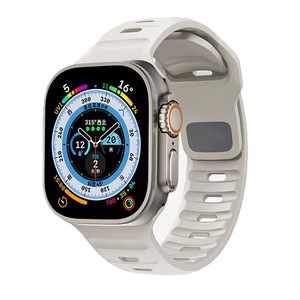 Curea plastic Tech-Protect Icon Line compatibila cu Apple Watch 4/5/6/7/8/SE/Ultra 42/44/45/49mm Starlight