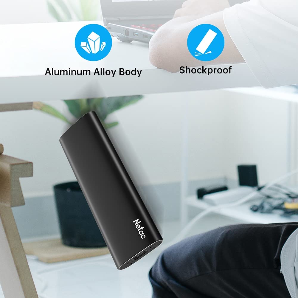 Solid State Drive (SSD) Netac Portabil, Z Slim, 1TB, 550MB/s, USB
