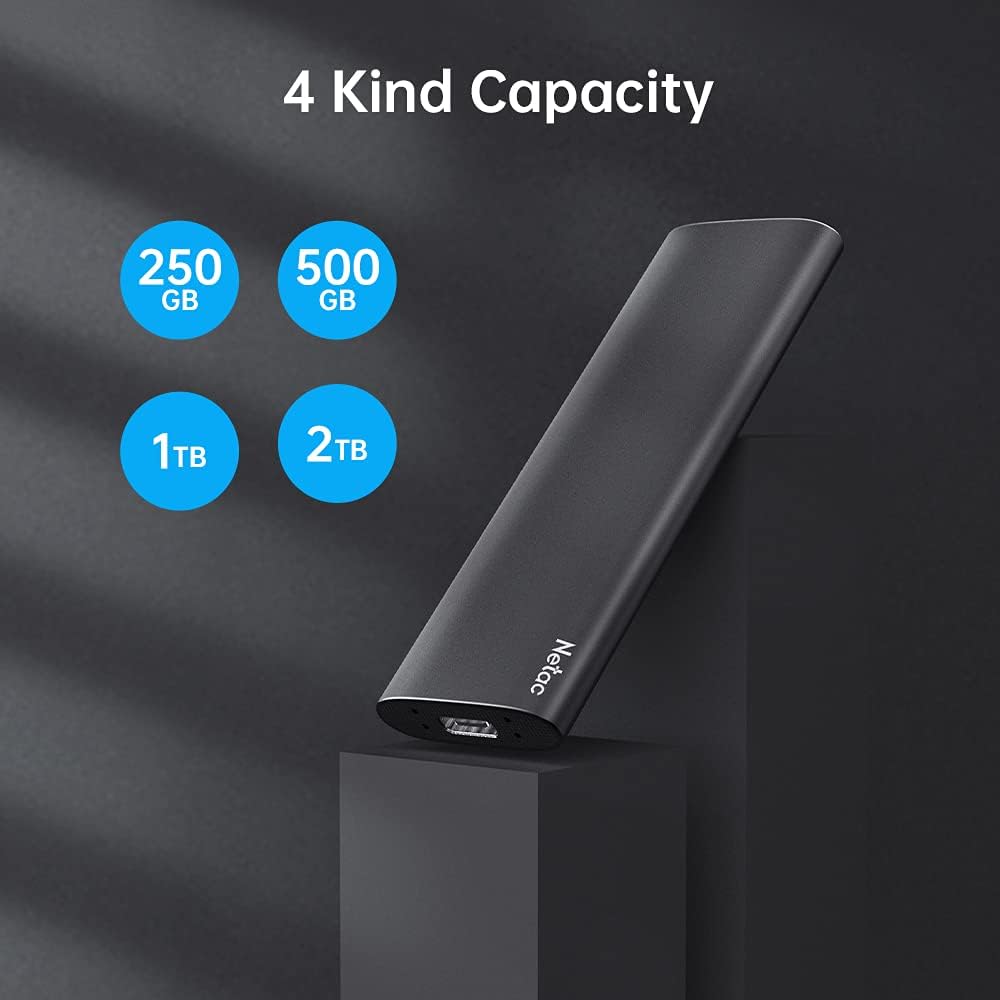 Solid State Drive (SSD) Netac Portabil, Z Slim, 1TB, 550MB/s, USB