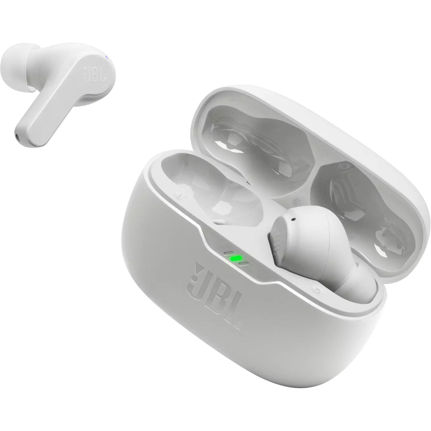 Casti Bluetooth JBL Wave Beam, TWS, Alb JBLWBEAMWHT - eMAG.ro