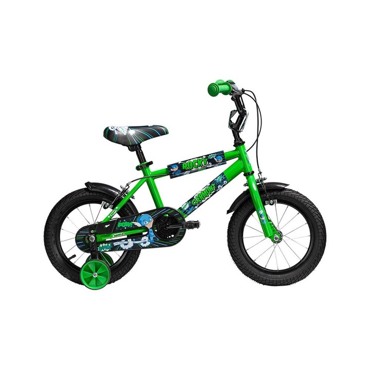 Bicicleta copii Clermont Rocky 12''- Verde