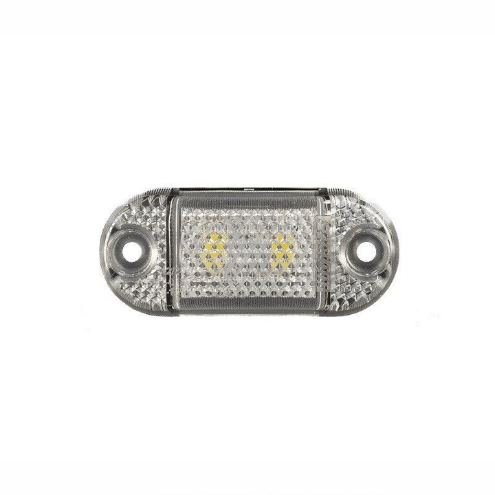 Lampa gabarit 65x28, LED, alba, 12-36V, cu catadioptru, FT-062 B Fristom