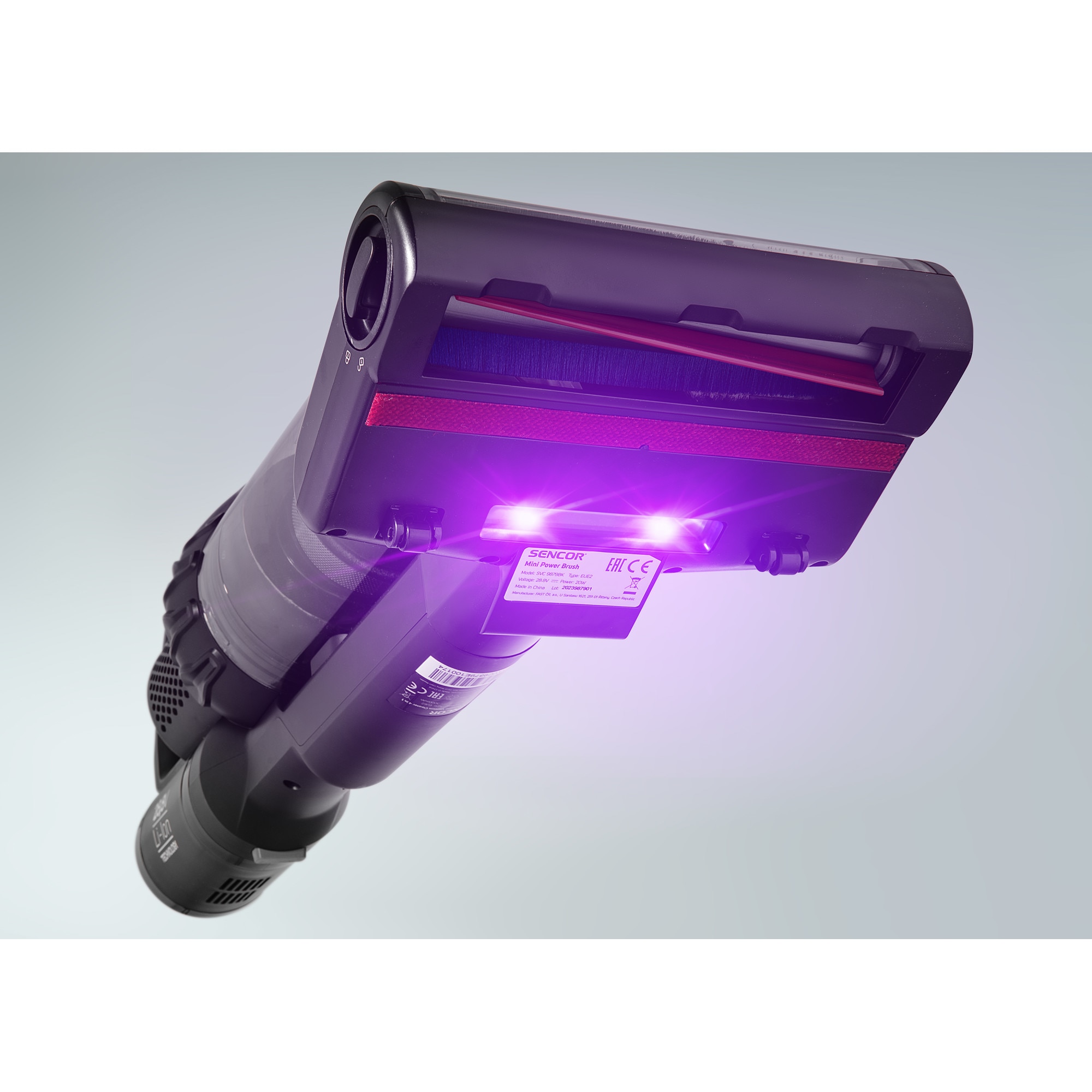 Aspirator vertical fara fir Sencor SVC 9879BK cu functie de mop, 550W, 28.8V, autonomie 70 min, capacitate de colectare 0.5 l, negru